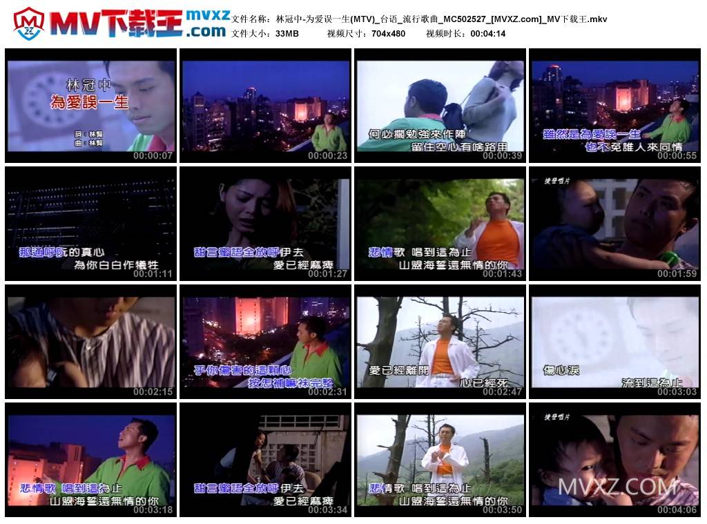 林冠中-为爱误一生(MTV)_台语_流行歌曲_MC502527